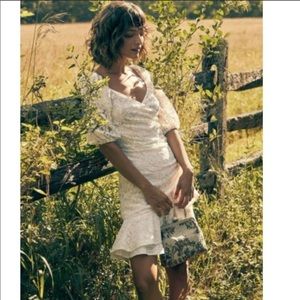 BHLDN Sachin & Babi Caitli White Lace Dress